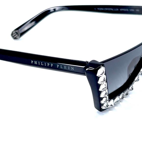 NEW!!! PHILIPP PLEIN Sunglasses Plein Crystal Lux SPP031S Col.0700 Authentic main image 5